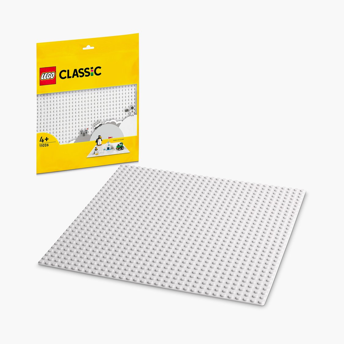 Lego Classic White Baseplate (11026) - 1 Pc