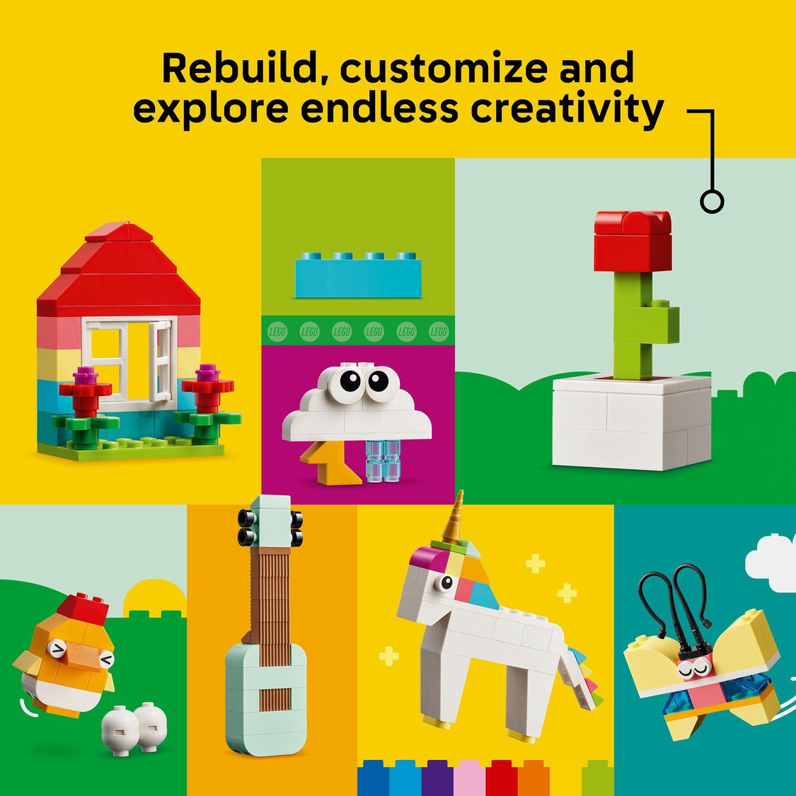 Lego Classic Vibrant Creative Brick Box Toy Set (11038) - 850 Pcs