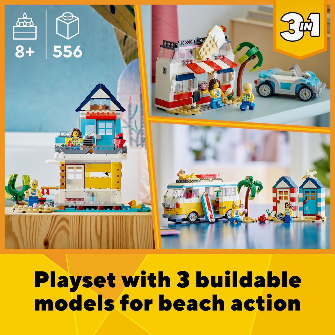 Lego Creator Beach Camper Van (31138) - 556 Pcs