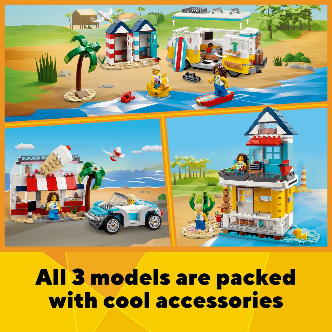 Lego Creator Beach Camper Van (31138) - 556 Pcs