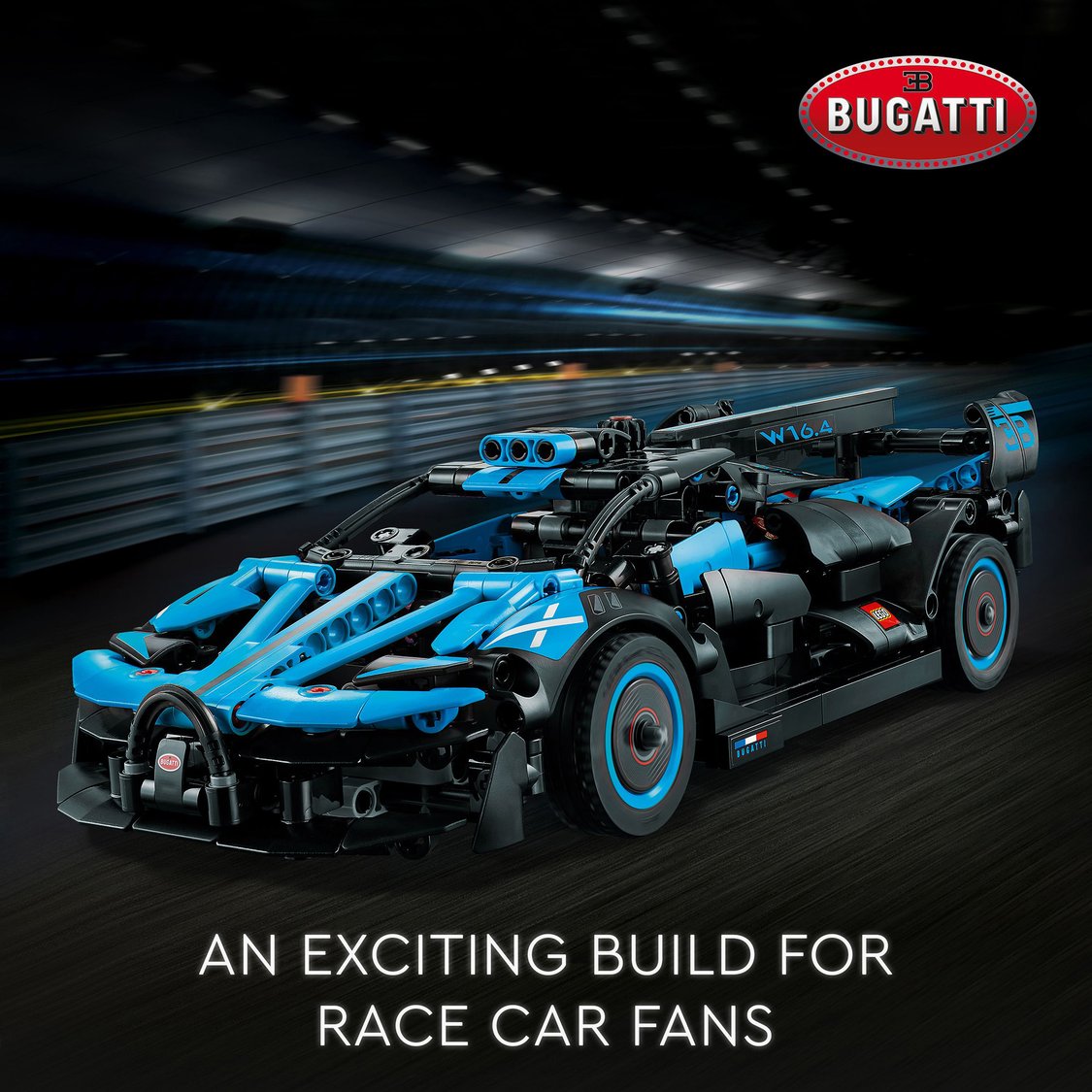 Lego Technic Bugatti Bolide Agile Blue (42162) - 905 Pcs