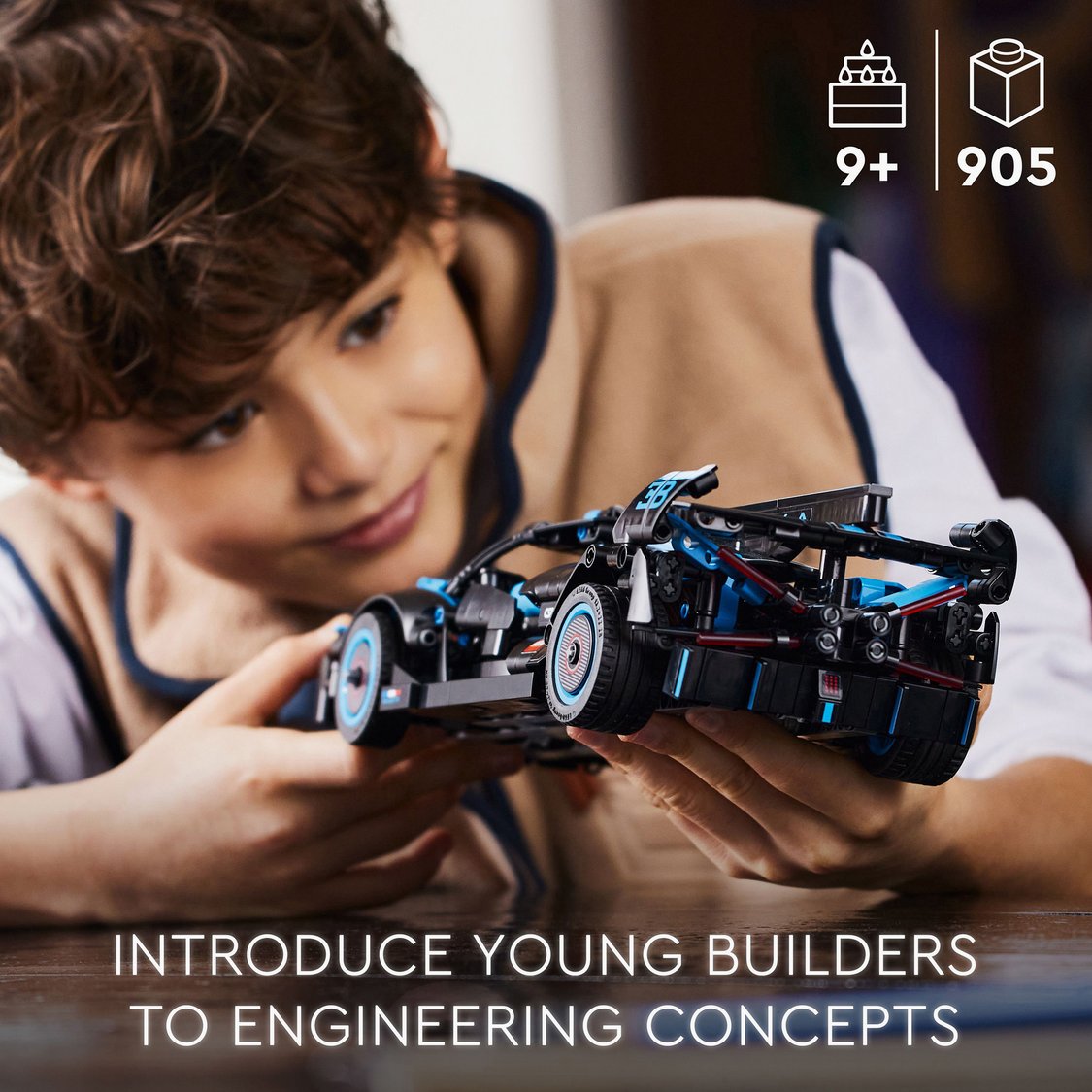 Lego Technic Bugatti Bolide Agile Blue (42162) - 905 Pcs