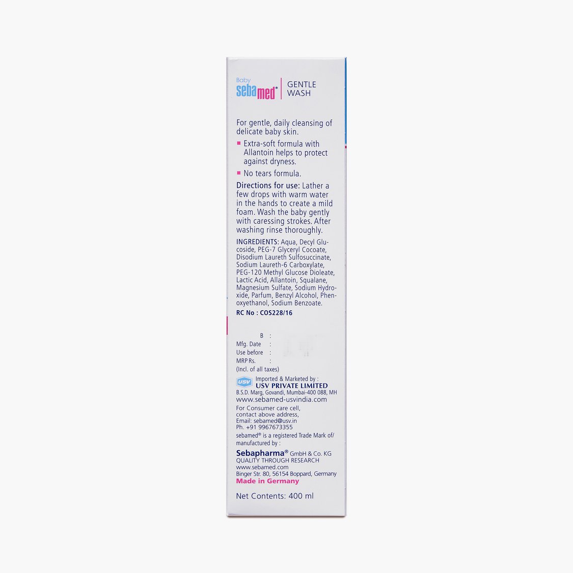 Sebamed Baby Gentle Wash - 400 ml