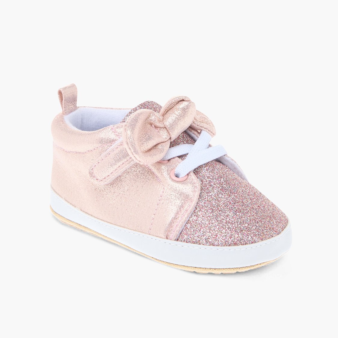 Buy Juniors Glitter Booties with Hook Loop Strap from Juniors at