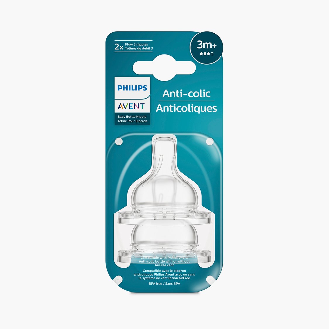 Philips Avent Anti-Colic Teat - Pack of 2