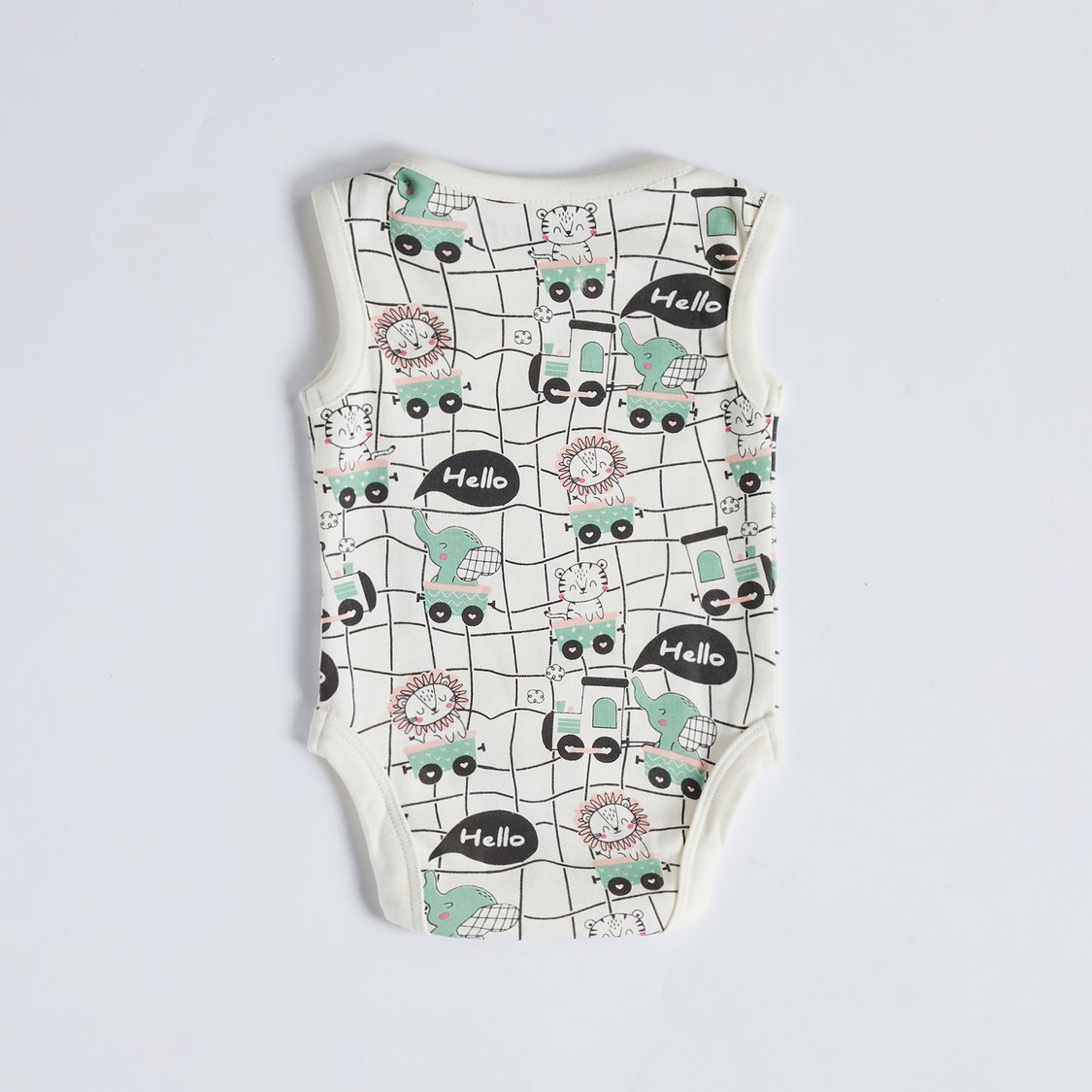 Juniors Printed Sleeveless Bodysuit - Set of 5