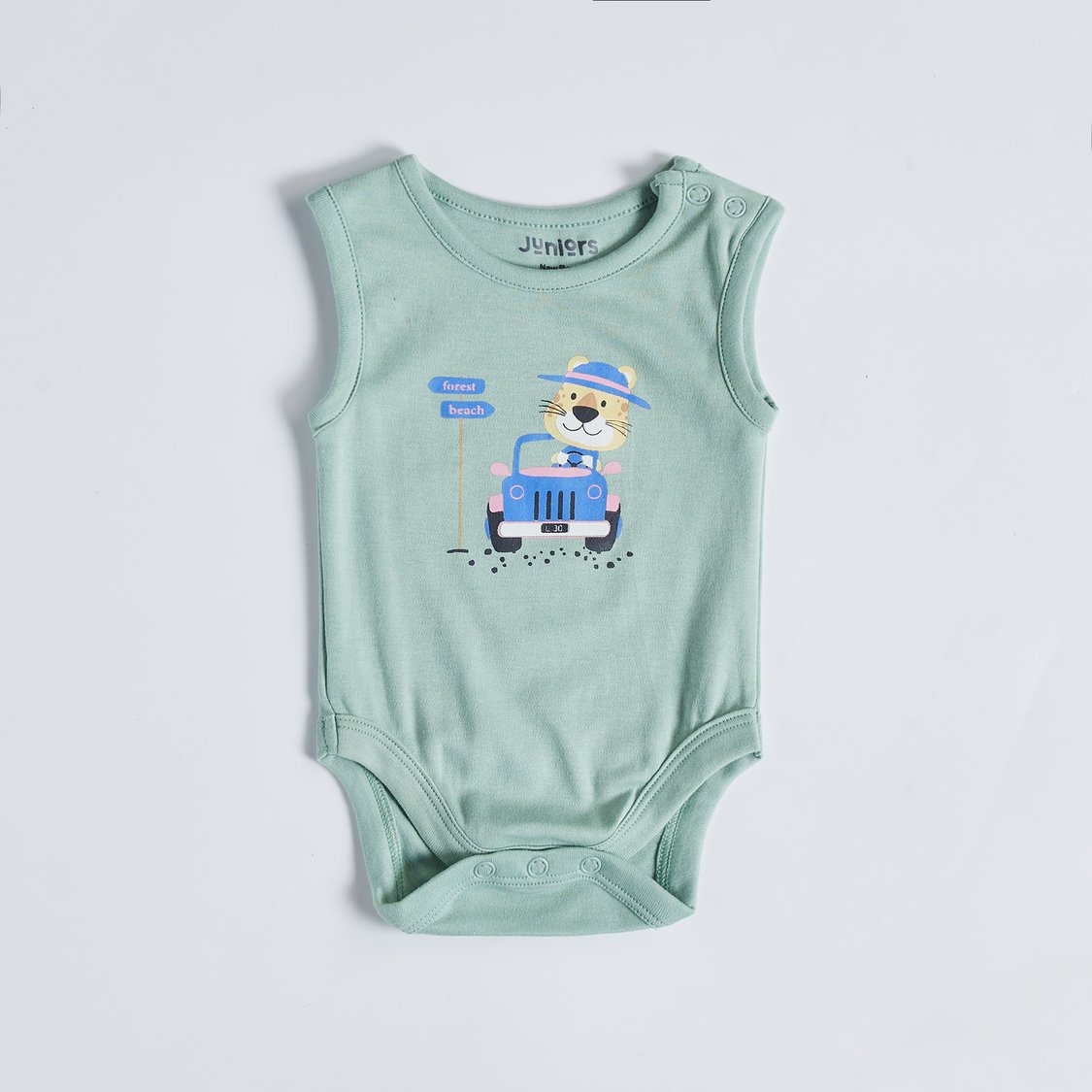 Juniors Printed Sleeveless Bodysuit - Set of 5