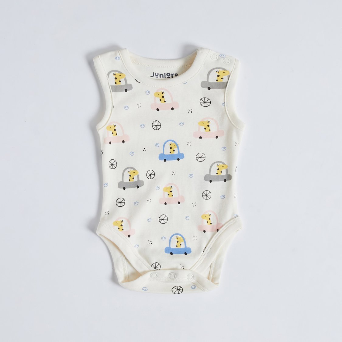 Juniors Printed Sleeveless Bodysuit - Set of 5