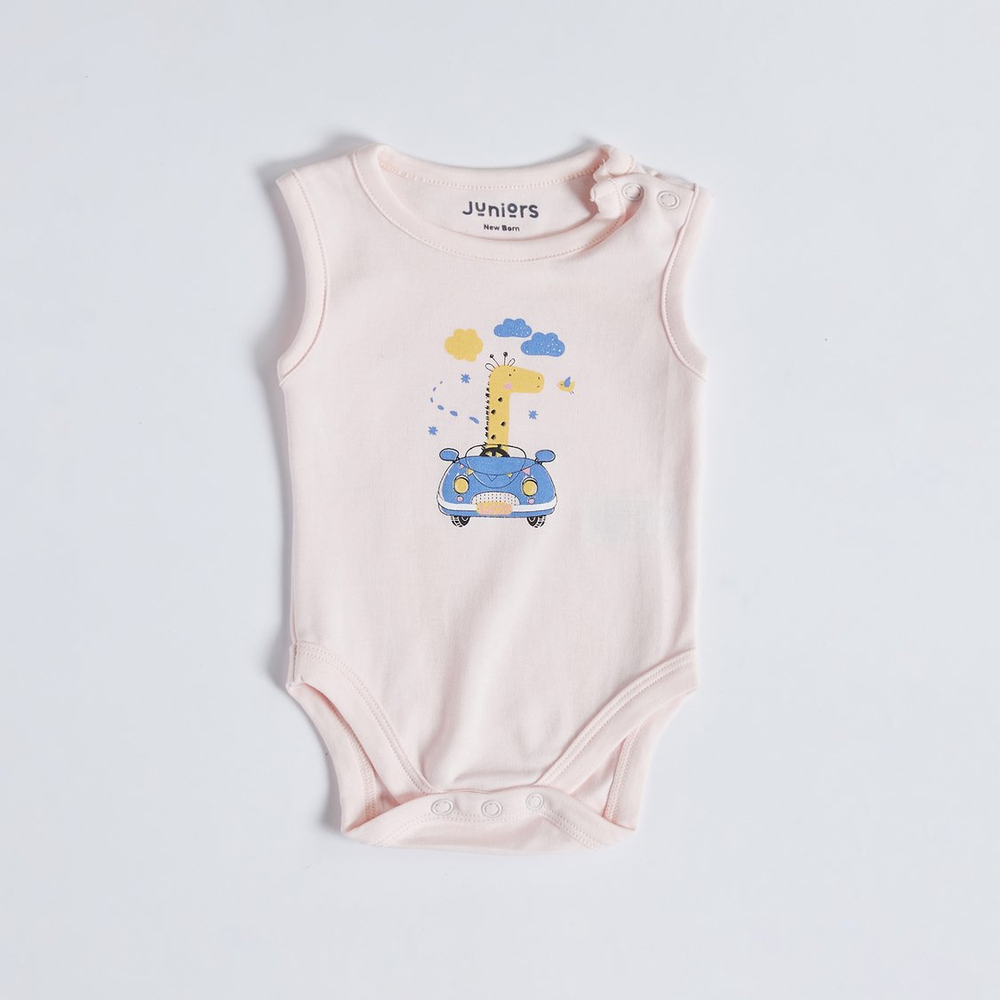 Juniors Printed Sleeveless Bodysuit - Set of 5