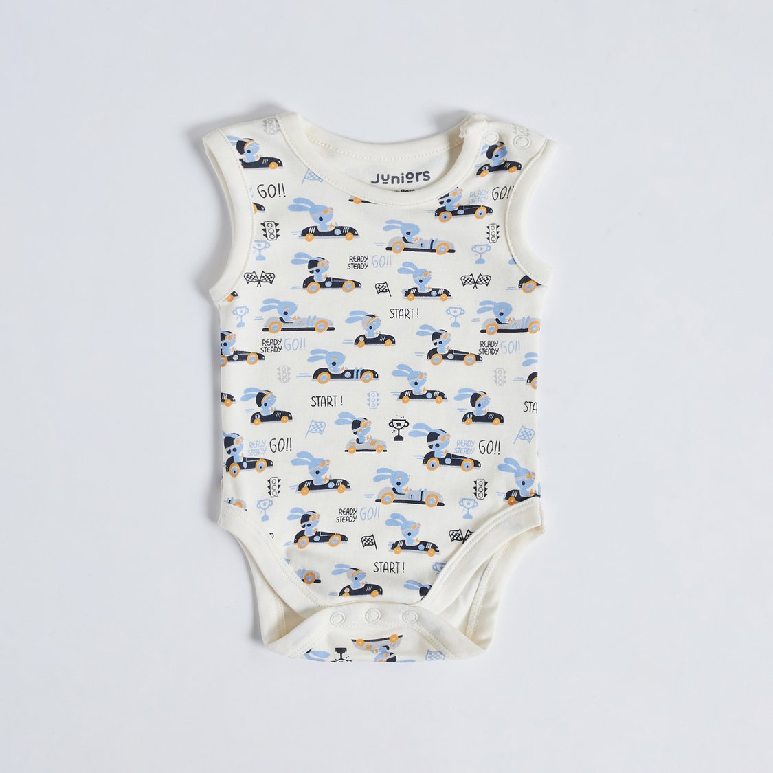 Juniors Printed Sleeveless Bodysuit - Set of 5