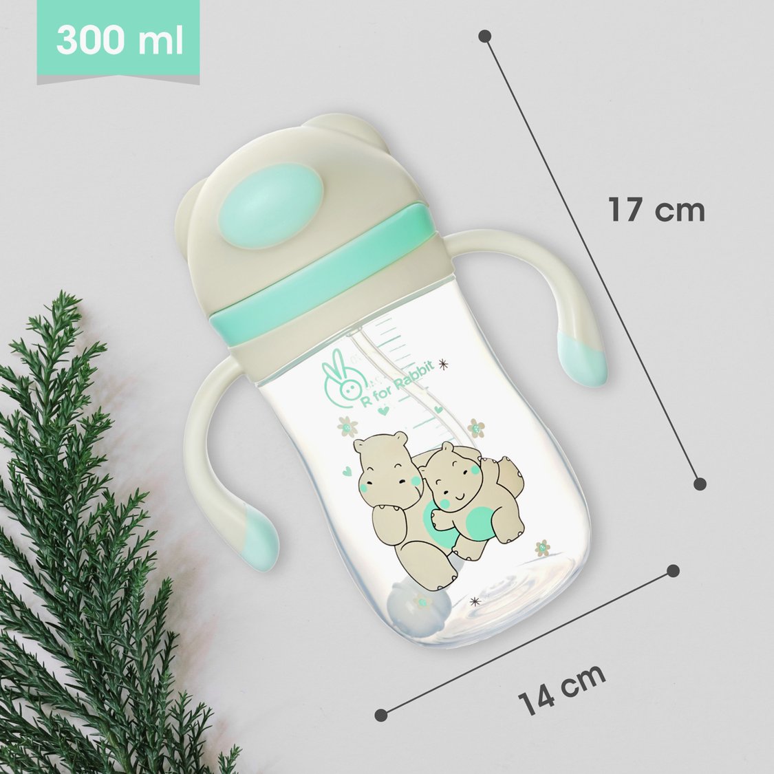 R for Rabbit Hippo Sipper Bottle - 300 ml