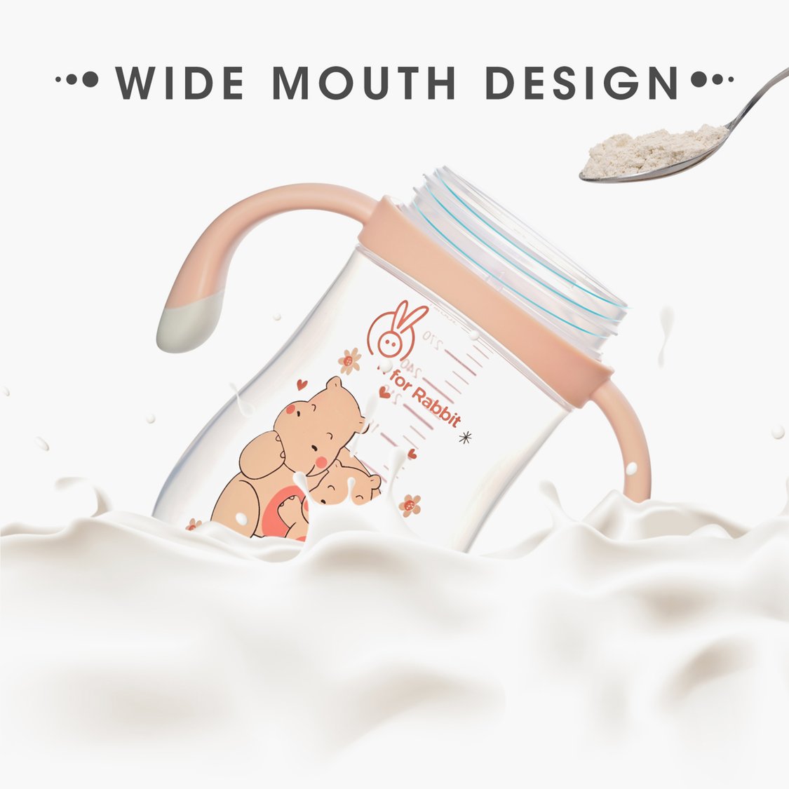 R for Rabbit Hippo Sipper Bottle - 300 ml