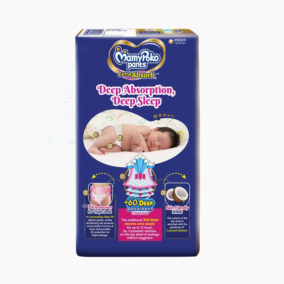 Mamypoko Pants Extra Absorb Size XXL - 34 Pcs