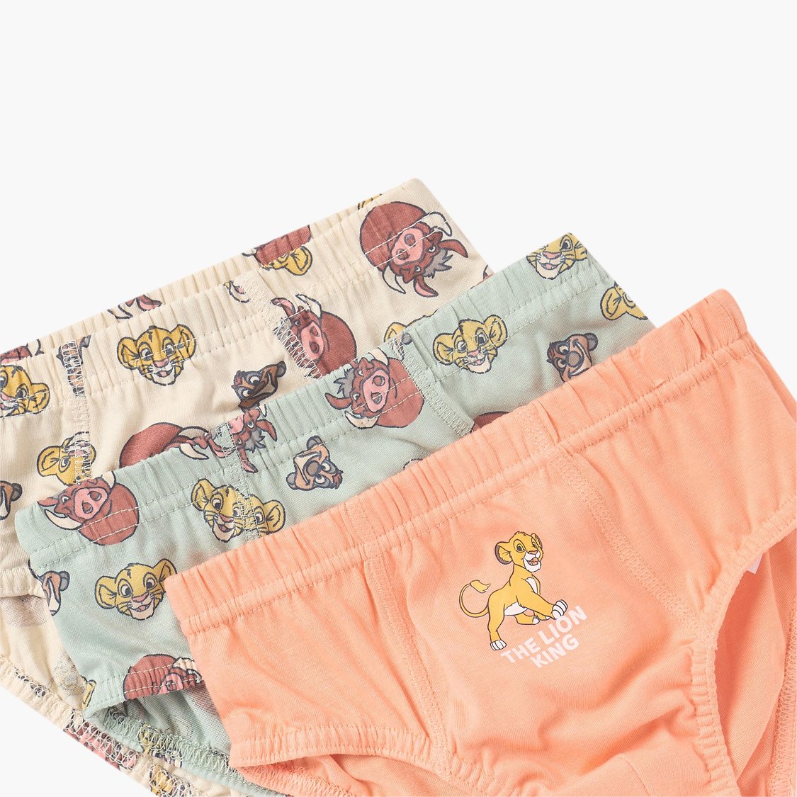 Juniors The Lion King Print Briefs - Pack of 3