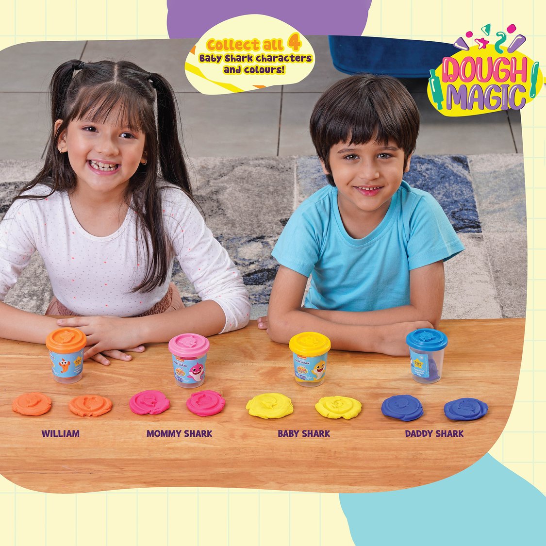 Dough Magic Baby Shark Dough Tub