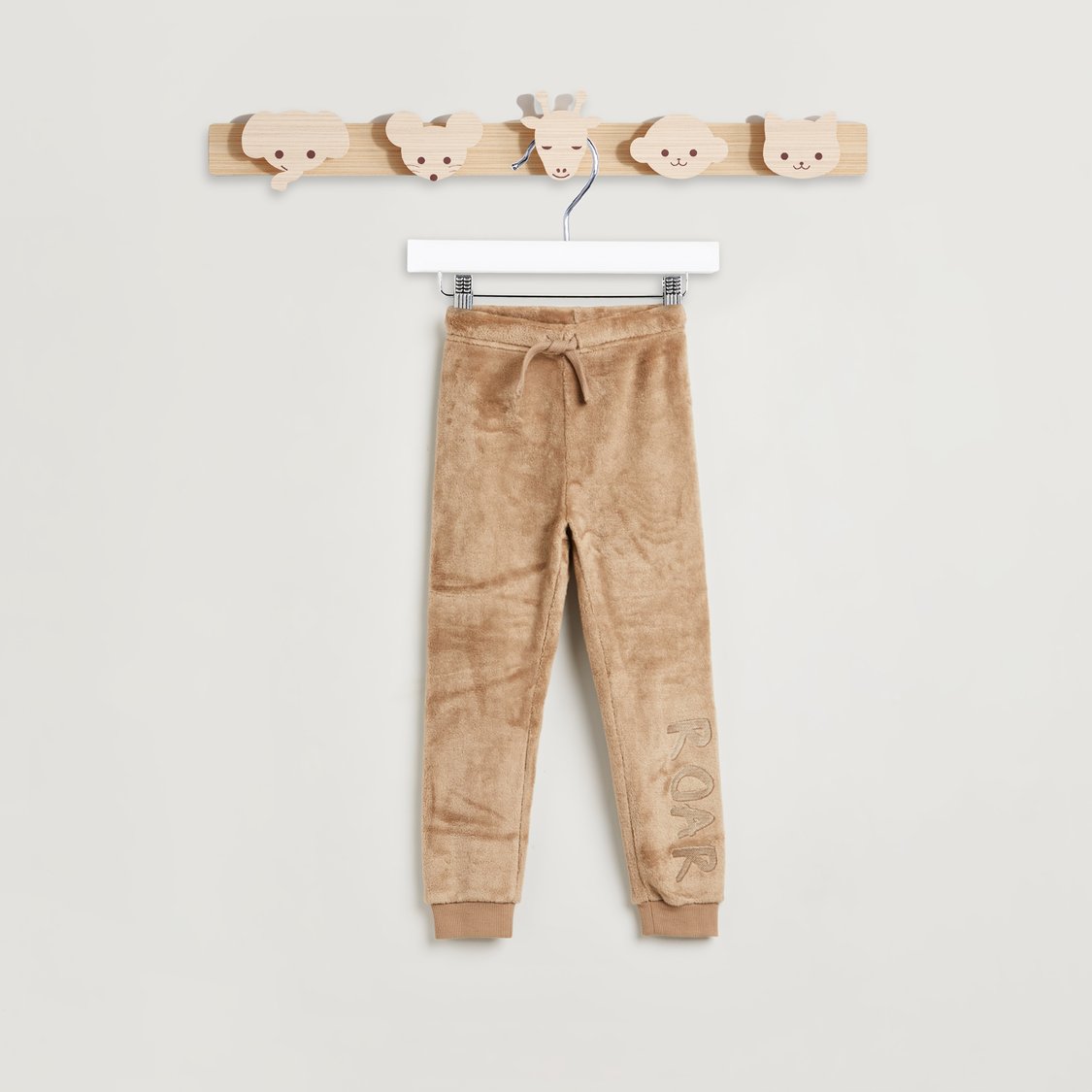 Juniors Roar Lion Embroidered Fleece Sweatshirt and Pyjama Set