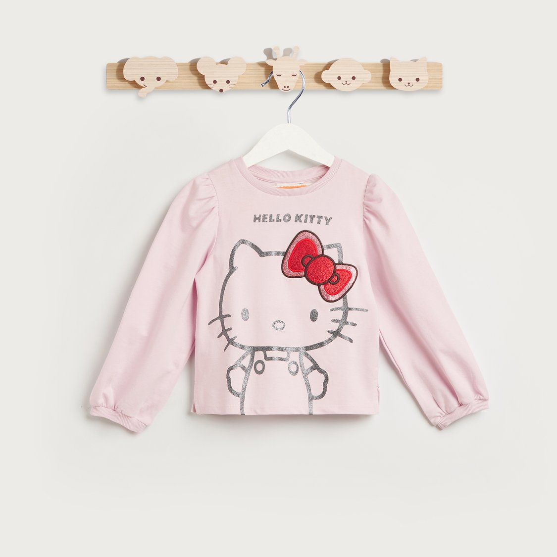 トップス kitty Buy Juniors Hello Kitty Print Long Puff Sleeve T-shirt from
