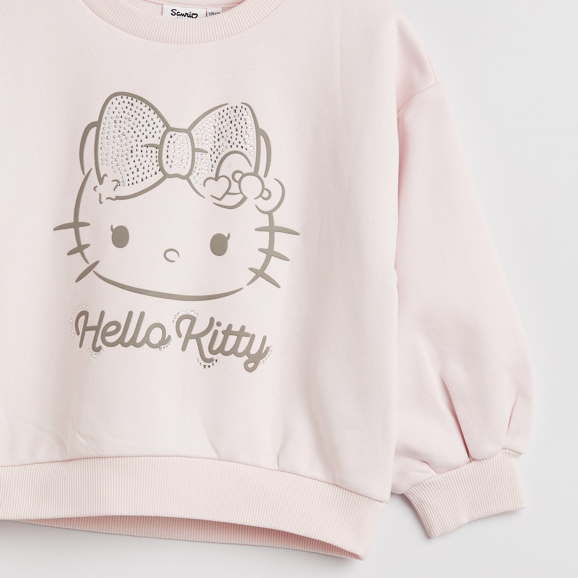 Juniors Hello Kitty Embellished Sweatshirt with Long Sleeves