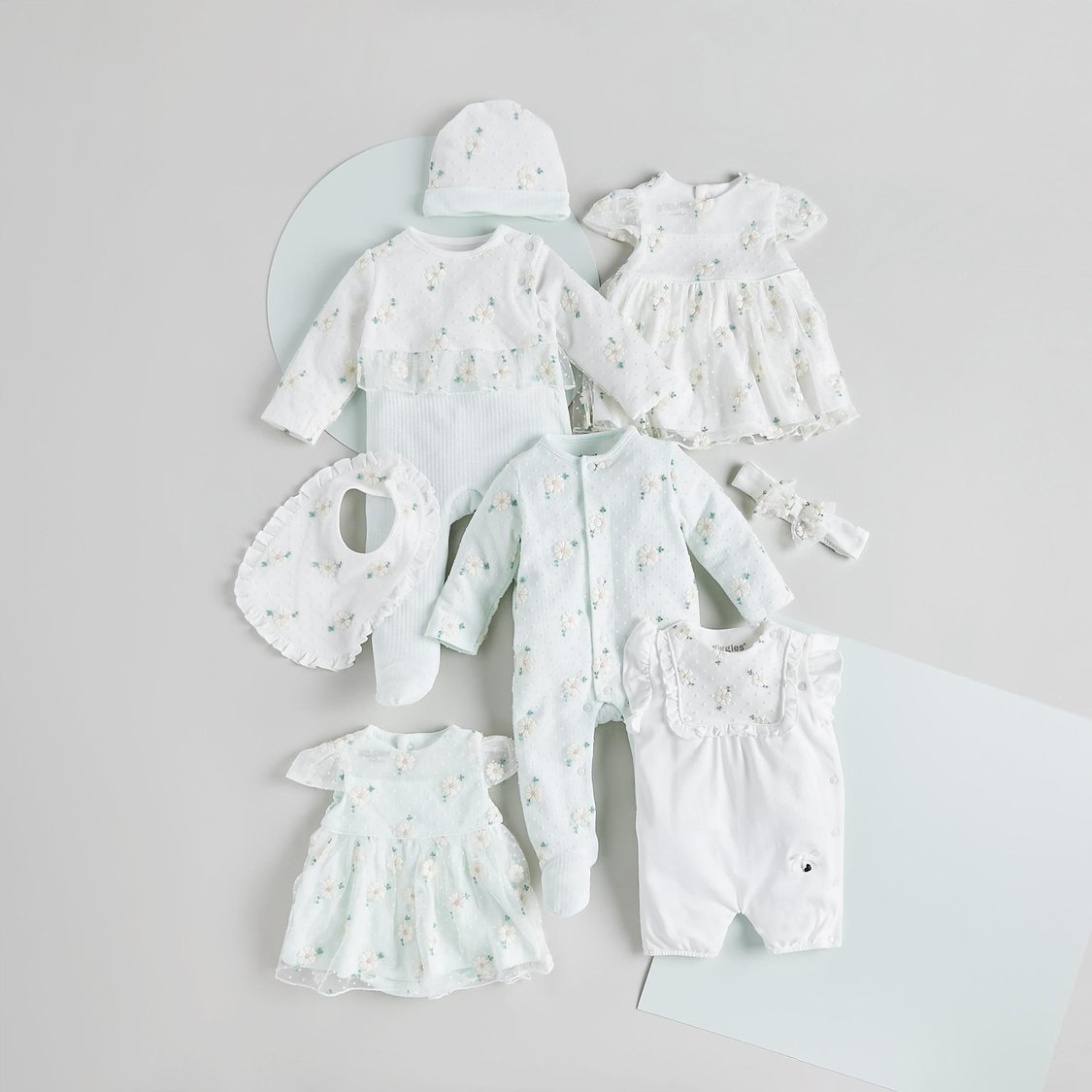 Giggles All-Over Floral Embroidered A-line Dress