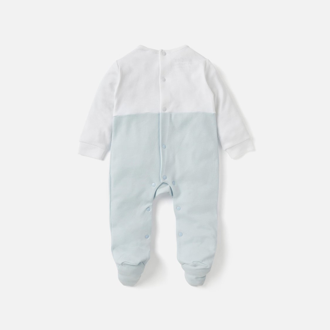 Giggles Sail Boat Print Closed Feet Sleepsuit with Long Sleeves