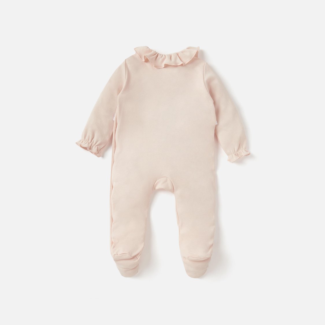 Giggles Panelled Closed Feet Sleepsuit with Long Sleeves