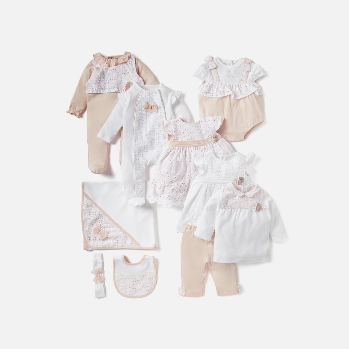Giggles Panelled Closed Feet Sleepsuit with Long Sleeves