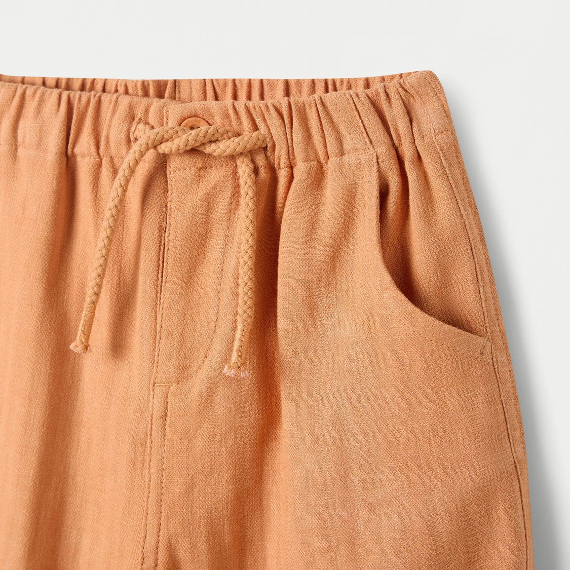 Juniors Solid Shorts with Drawstring Closure and Pockets
