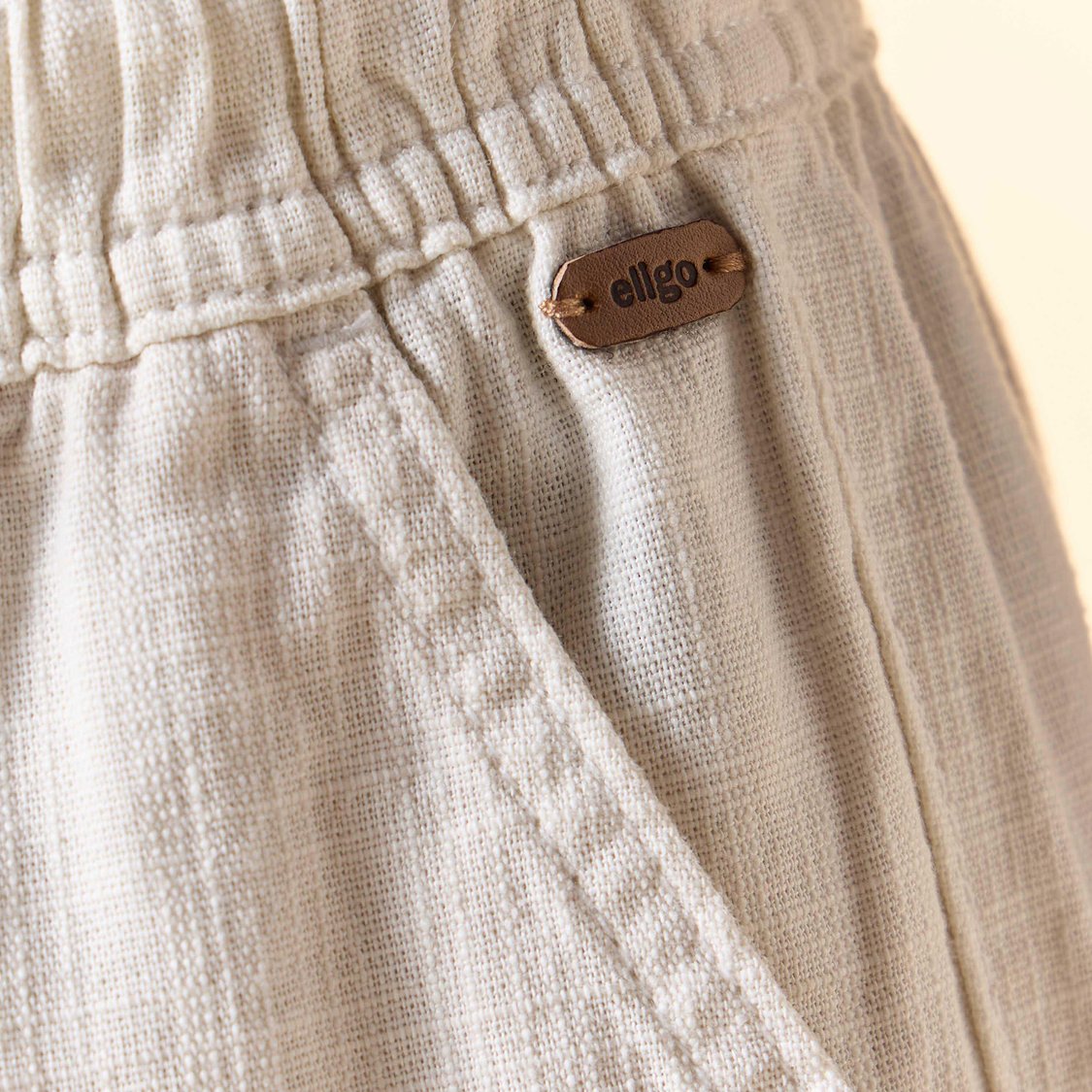 Juniors Solid Cargo Shorts with Pockets and Drawstring Closure