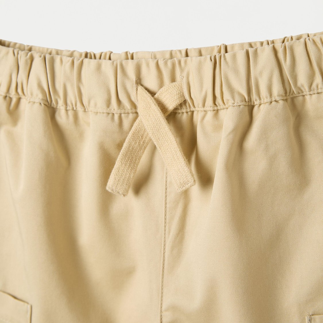 Juniors Solid Pants with Drawstring Closure and Pockets