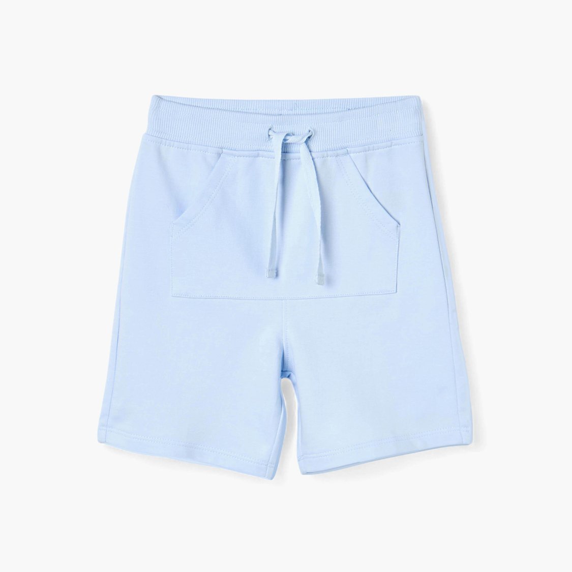 Juniors Solid Shorts with Drawstring Closure and Pockets