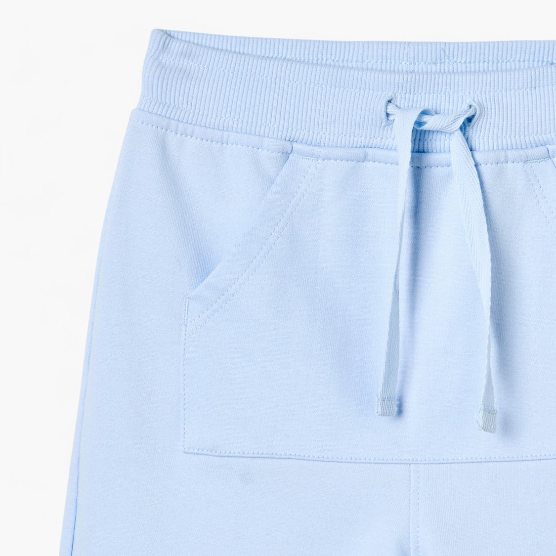 Juniors Solid Shorts with Drawstring Closure and Pockets