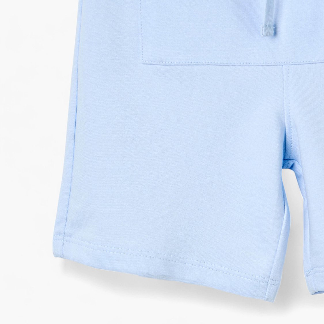 Juniors Solid Shorts with Drawstring Closure and Pockets