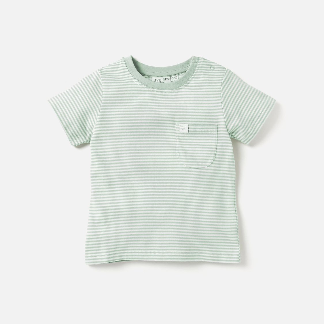 Juniors Crocodile Applique Dungaree and Striped T-shirt