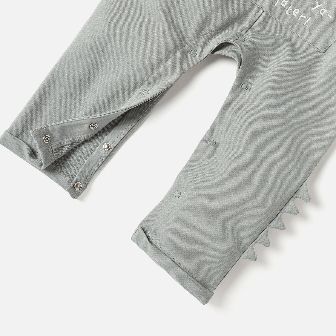 Juniors Crocodile Applique Dungaree and Striped T-shirt