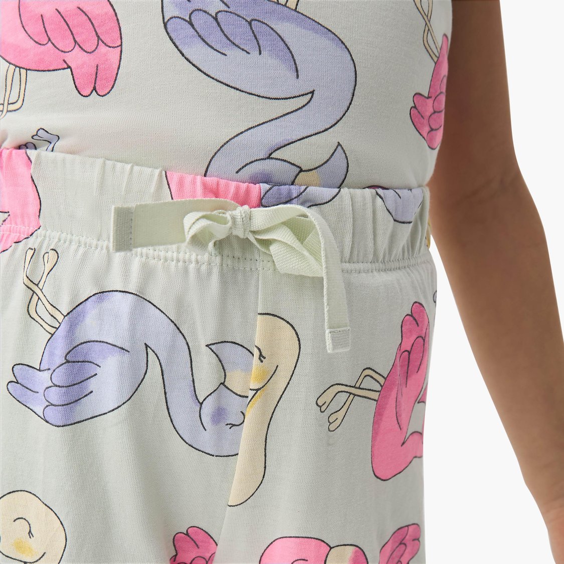Juniors Bird Print T-shirt and Pyjama Set