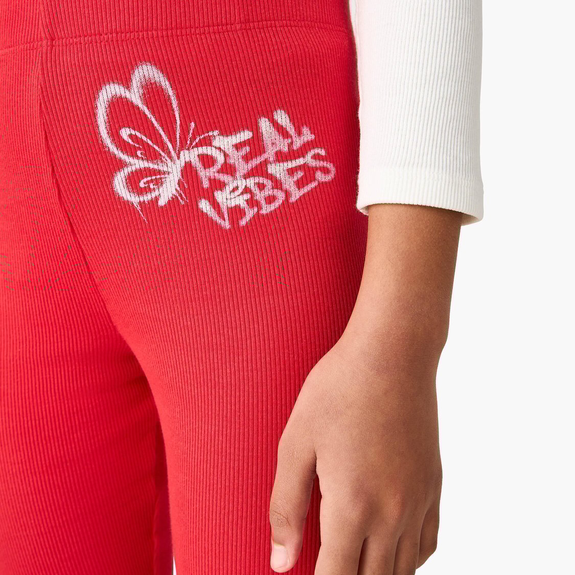 Juniors Printed Shorts with Elasticated Waistband and Lettuce Hem