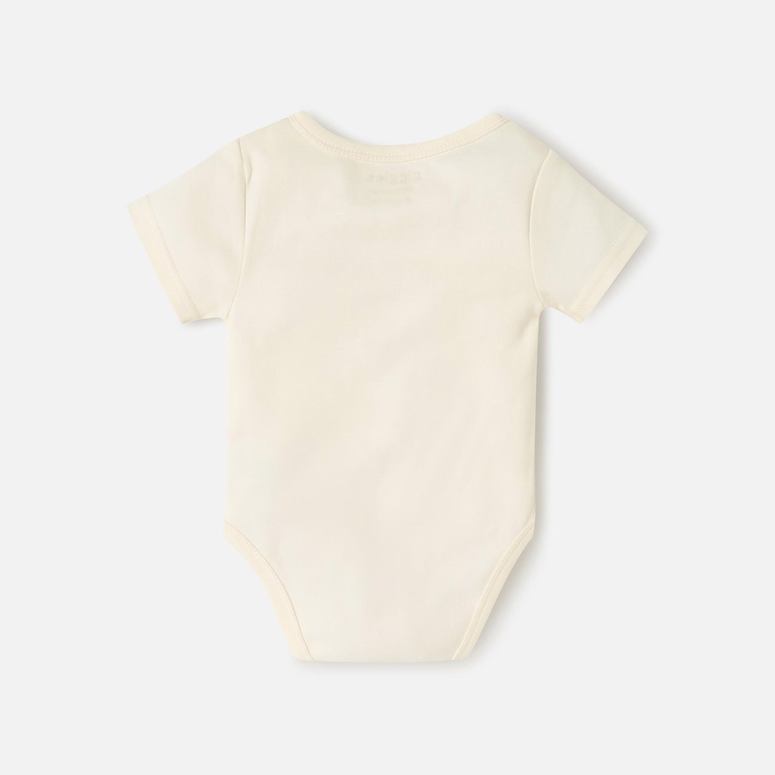 Giggles Bunny Embroidered Bodysuit with Short Sleeves and Button Closure