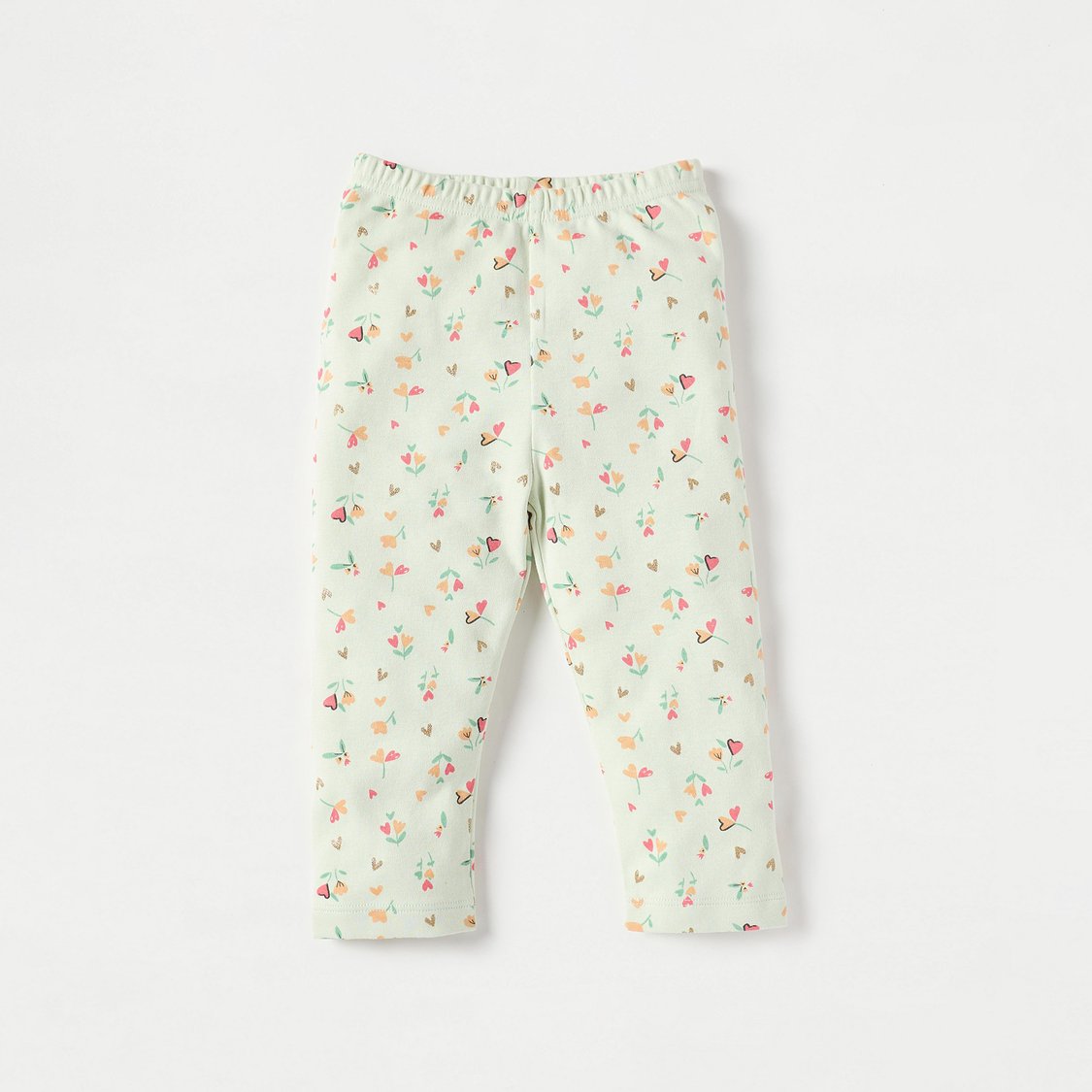 Juniors All-Over Floral Print T-shirt and Pyjama Set