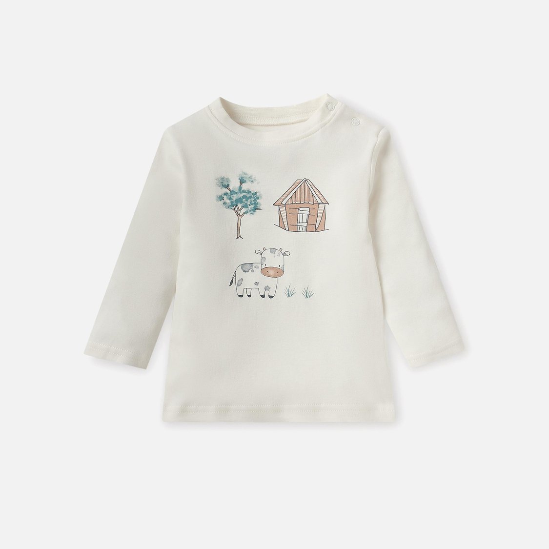 Juniors Printed Long Sleeves T-shirt and Pyjama Set