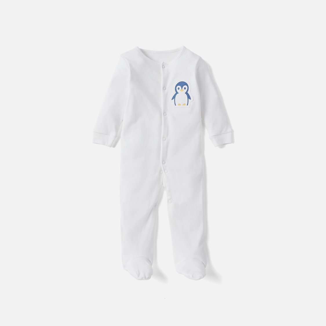 Juniors Printed Closed Foot Sleepsuit with Long Sleeves - Set of 3