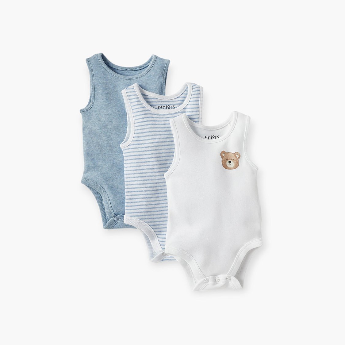Juniors Assorted Sleeveless Bodysuit - Set of 3