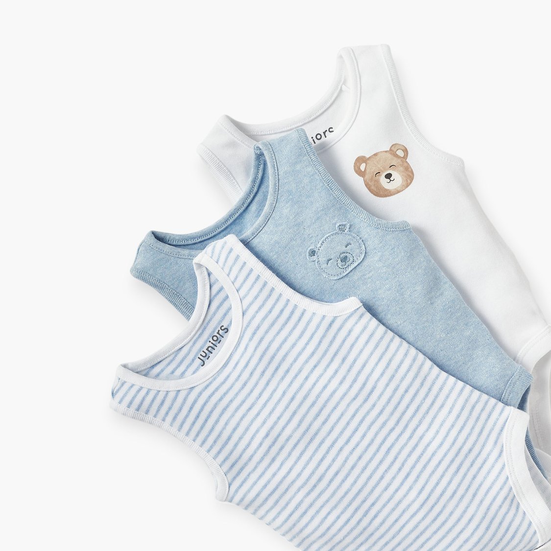 Juniors Assorted Sleeveless Bodysuit - Set of 3