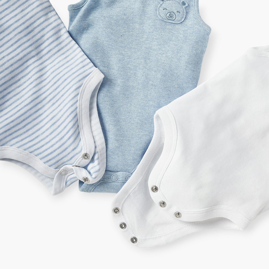 Juniors Assorted Sleeveless Bodysuit - Set of 3