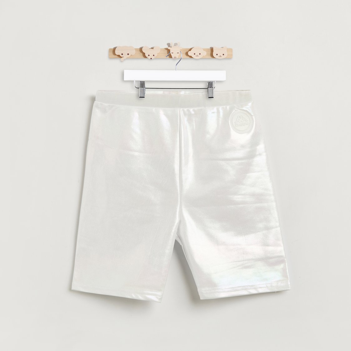 Kappa Mesh T-shirt and Metallic Cycling Shorts Set
