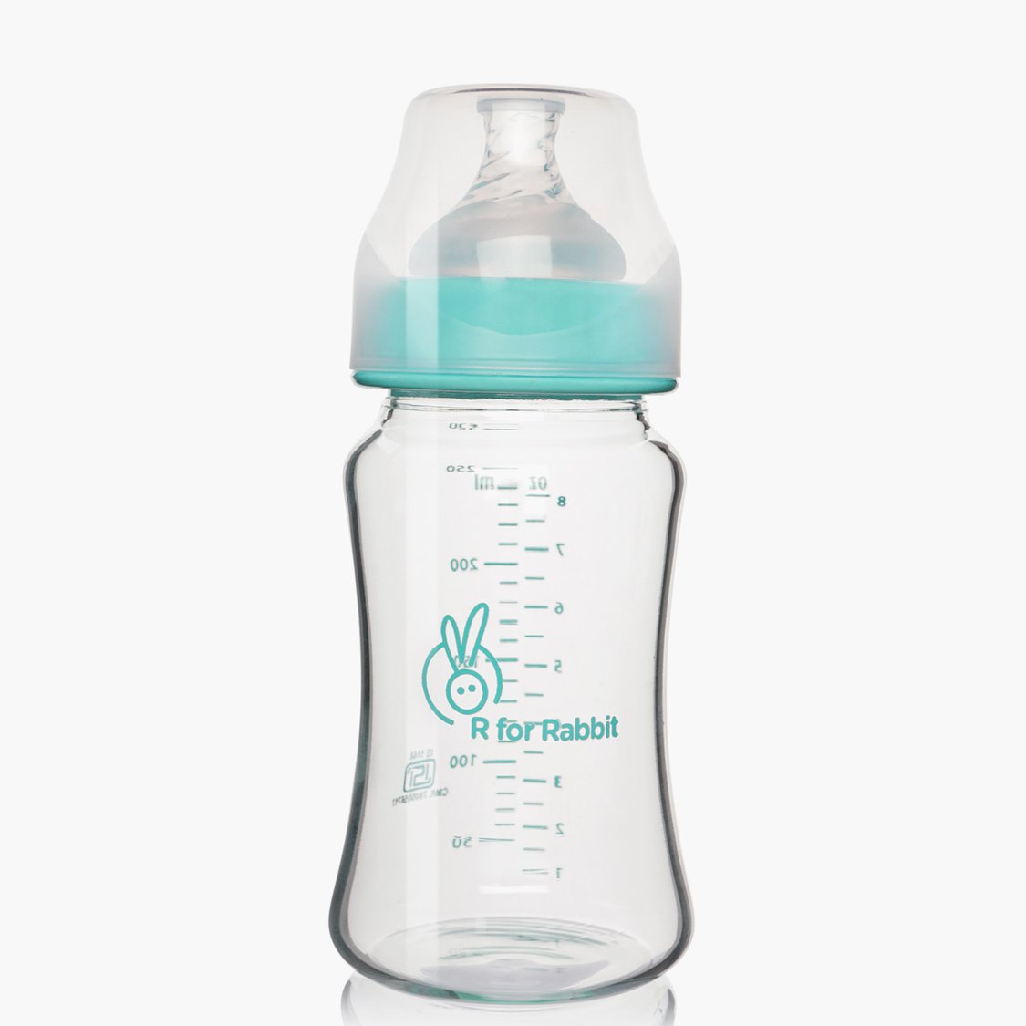 R for Rabbit First Feed Glass Feeding Bottle - 240 ml