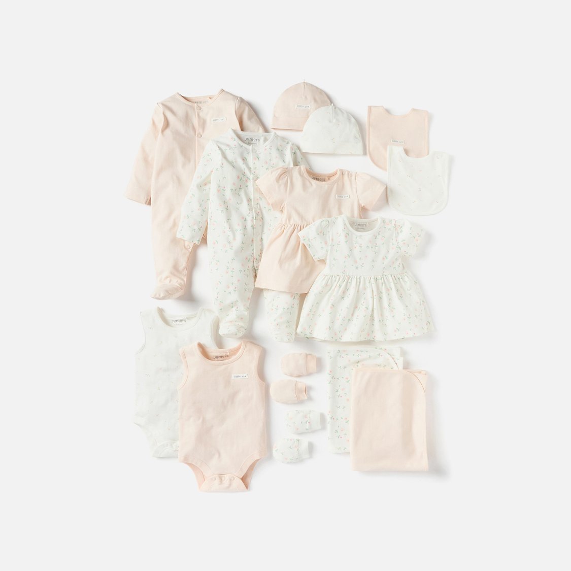 Juniors Assorted A-line Dress with Round Neck - Set of 2