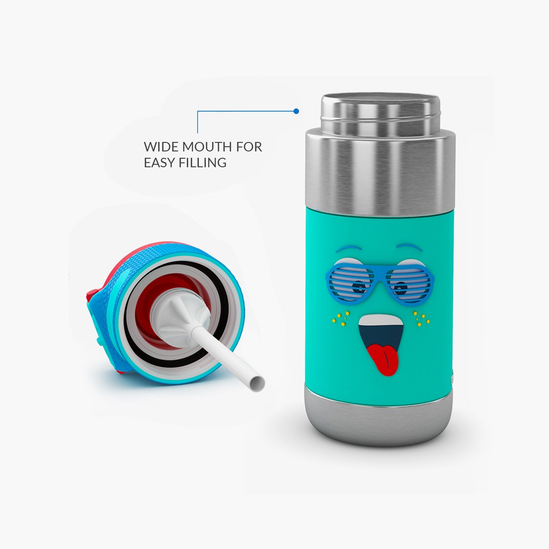 Rabitat Clean Lock Insulated Stainless Steel Bottle - Spunky - 410 ml