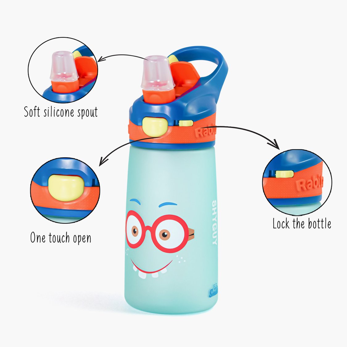 Rabitat Snap Lock Sipper Bottle - Shyguy