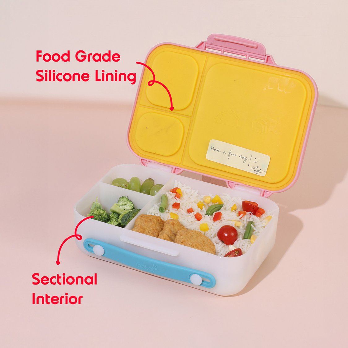 Rabitat Munchbee Divided Lunch Box - Sparky