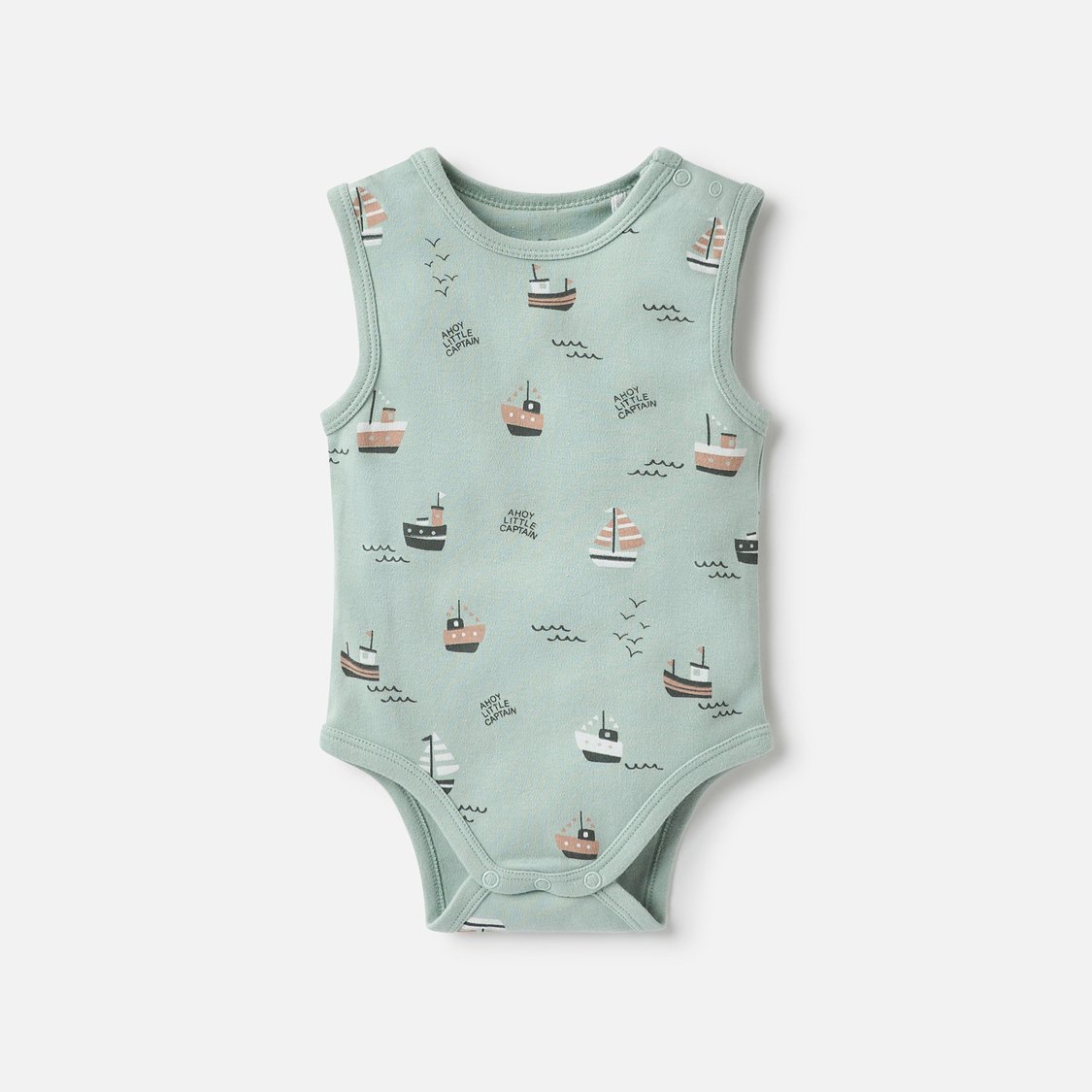 Juniors Ship Print Sleeveless Bodysuit - Set of 3